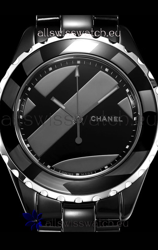 Chanel J12 Untitled Black Ceramic Casing Watch 1:1 Mirror Replica Watch - 38MM  Automatic Movement
