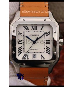 Santos De Cartier 1:1 Mirror Replica - 40MM Leather Strap Watch