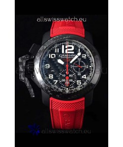 Graham Chronofighter Superlight Carbon Red 1:1 Mirror Swiss Replica Watch 