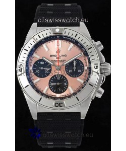Breitling Chronomat B01 42 Edition Swiss 904L Steel Casing Pink Dial 1:1 Mirror Replica Watch