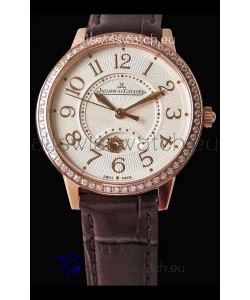 Jaeger-LeCoultre Rendez-Vous Rose Gold Night & Day Medium 1:1 Mirror Swiss Watch 
