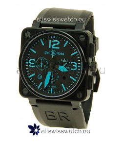 Bell and Ross BR01-94 Edition Swiss Replica Automatic Watch in Blue Markers