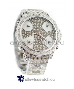 Jacob & Co Diamond Japanese Replica Watch in Grey Diamond Dial