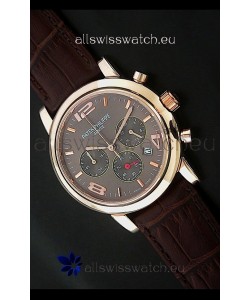 Patek Philippe Perpetual Calender Japanese Steel Watch in Brown Dial